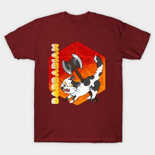 D&D Barbarian Cat T-Shirt